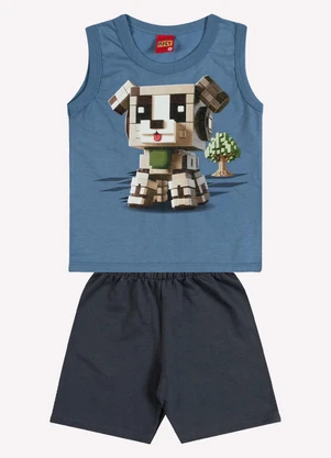 Kyly - Conjunto Infantil Menino Estampa Azul - KYLY