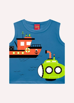 Kyly - Conjunto Infantil Menino Estampa Azul - KYLY