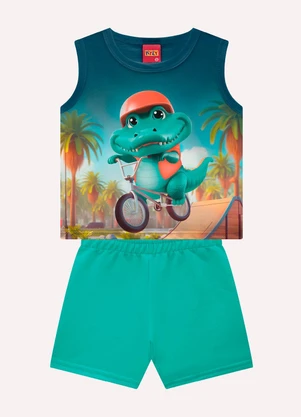 Kyly - Conjunto Infantil Menino Estampa Azul - KYLY