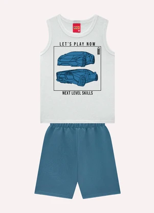 Kyly - Conjunto Infantil Menino Estampa Azul - KYLY