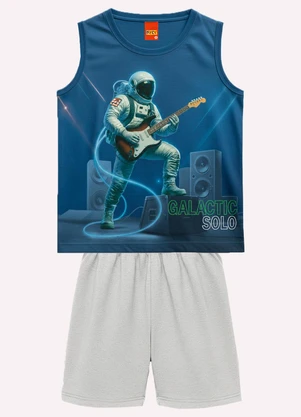 Kyly - Conjunto Infantil Menino Estampa Azul - KYLY