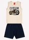 Kyly - Conjunto Infantil Menino Estampa Bege - variação: Bege