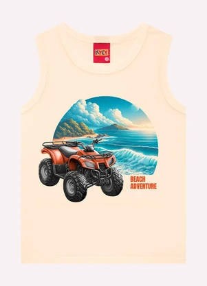 Kyly - Conjunto Infantil Menino Estampa Bege - KYLY