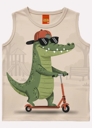 Kyly - Conjunto Infantil Menino Estampa Bege - KYLY