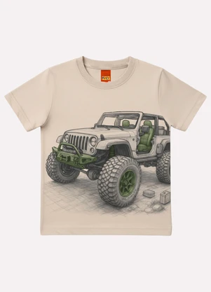 Kyly - Conjunto Infantil Menino Estampa Bege - KYLY