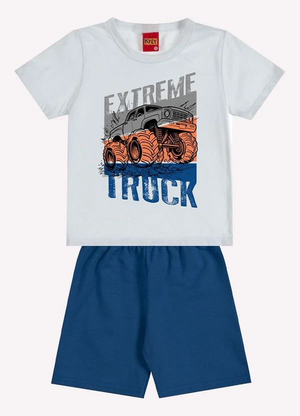 Kyly - Conjunto Infantil Menino Estampa Branco 2