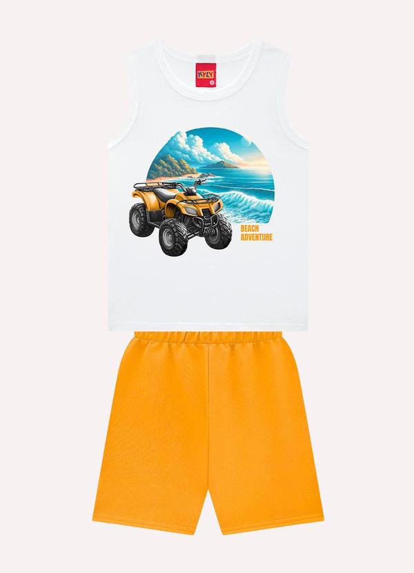 Kyly - Conjunto Infantil Menino Estampa Branco 2
