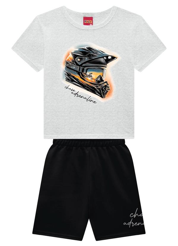 Kyly - Conjunto Infantil Menino Estampa Cinza