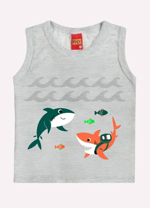 Kyly - Conjunto Infantil Menino Estampa Cinza - KYLY