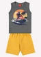 Kyly - Conjunto Infantil Menino Estampa Bege - variação: Cinza