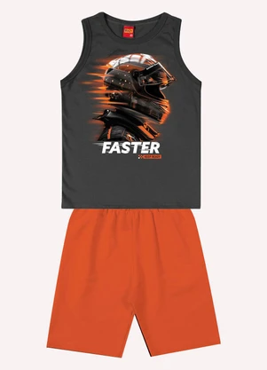 Kyly - Conjunto Infantil Menino Estampa Cinza - KYLY