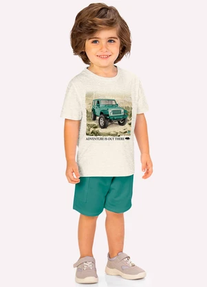 Milon - Conjunto Infantil Menino Estampa Cinza - MILON