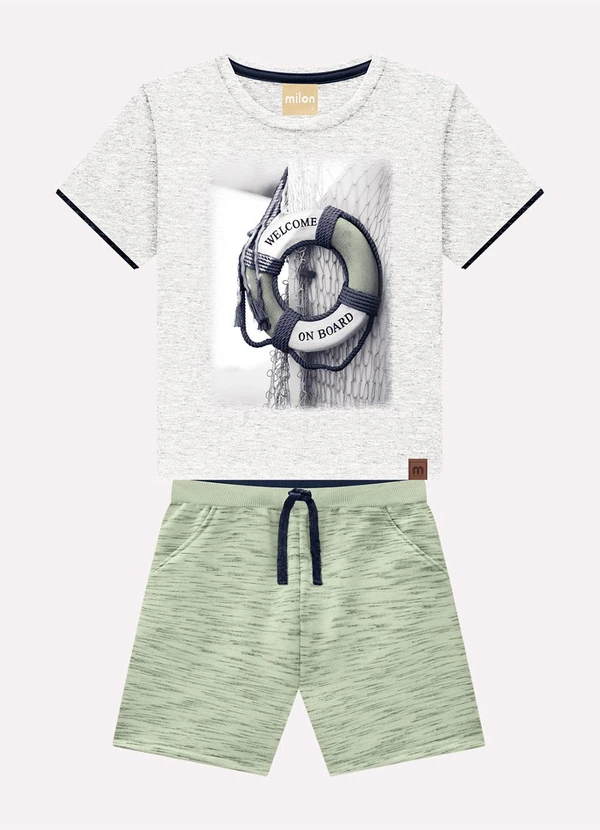 Milon - Conjunto Infantil Menino Estampa Cinza 1