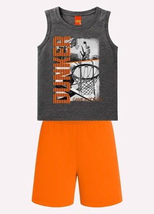 Kyly - Conjunto Infantil Menino Estampa Cinza - KYLY
