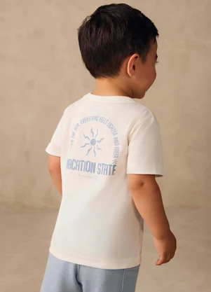 Colorittá - Conjunto Infantil Menino Estampa Costas Bege - COLORITTÁ