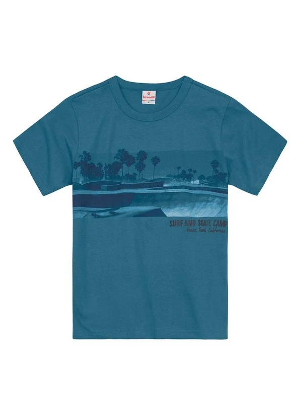 Brandili - Conjunto Infantil Menino Estampa de Praia Azul 3