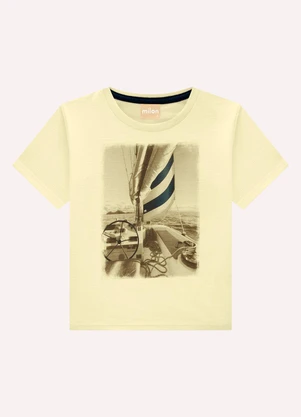 Milon - Conjunto Infantil Menino Estampa Amarelo - MILON