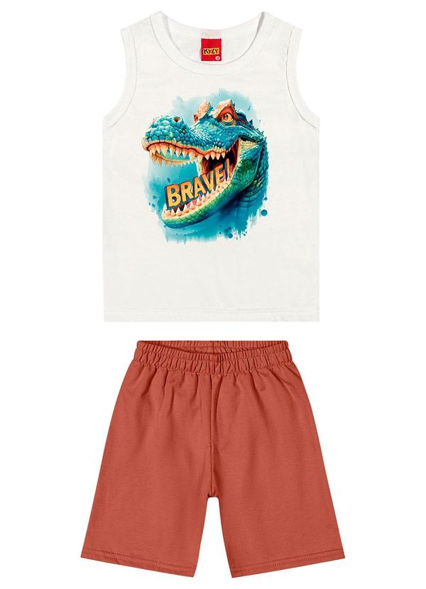 Kyly - Conjunto Infantil Menino Estampa Off White