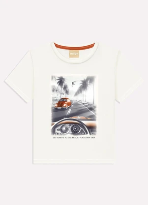 Milon - Conjunto Infantil Menino Estampa Off White - MILON