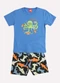 Kyly - Conjunto Infantil Menino Estampa Polvo Vermelho - variação: Azul
