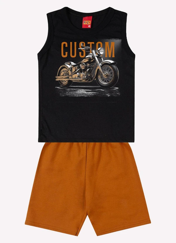 Kyly - Conjunto Infantil Menino Estampa Preto 2