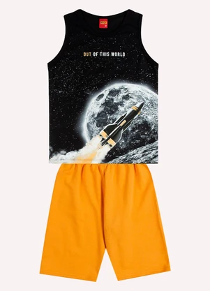 Kyly - Conjunto Infantil Menino Estampa Preto - KYLY