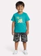 Kyly - Conjunto Infantil Menino Estampa Safari Verde - variação: Verde
