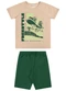 Elian - Conjunto Infantil Menino Estampa Sports Bege - variação: Bege