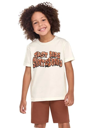 Elian - Conjunto Infantil Menino Estampa Urban Bege - ELIAN