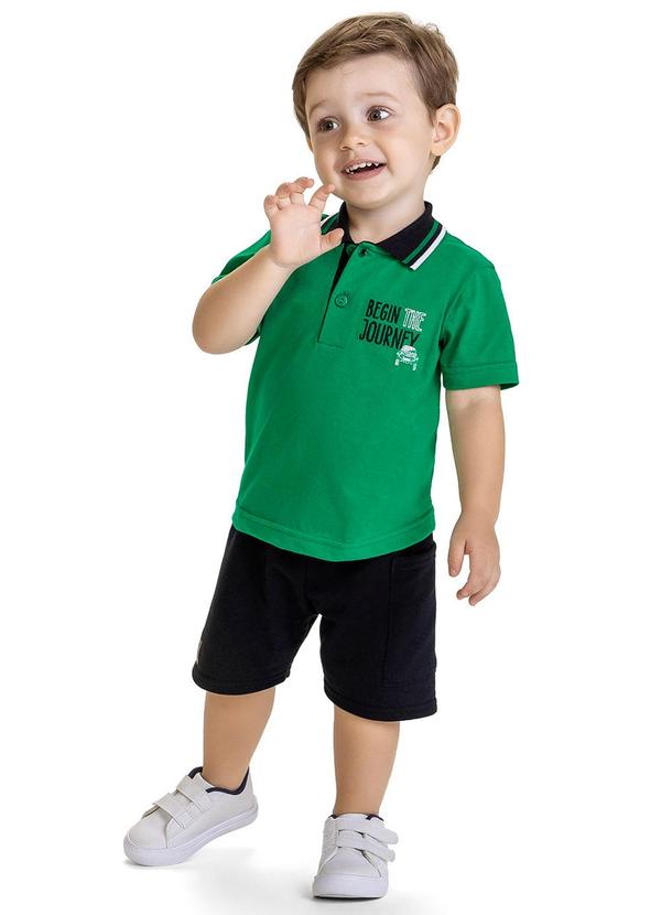 Kyly - Conjunto Infantil Menino Estampa Verde