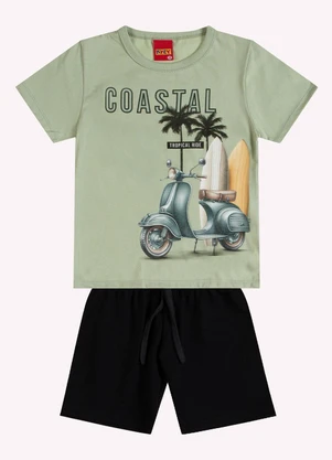 Kyly - Conjunto Infantil Menino Estampa Verde - KYLY