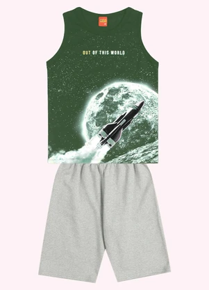 Kyly - Conjunto Infantil Menino Estampa Verde - KYLY