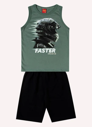 Kyly - Conjunto Infantil Menino Estampa Verde - KYLY