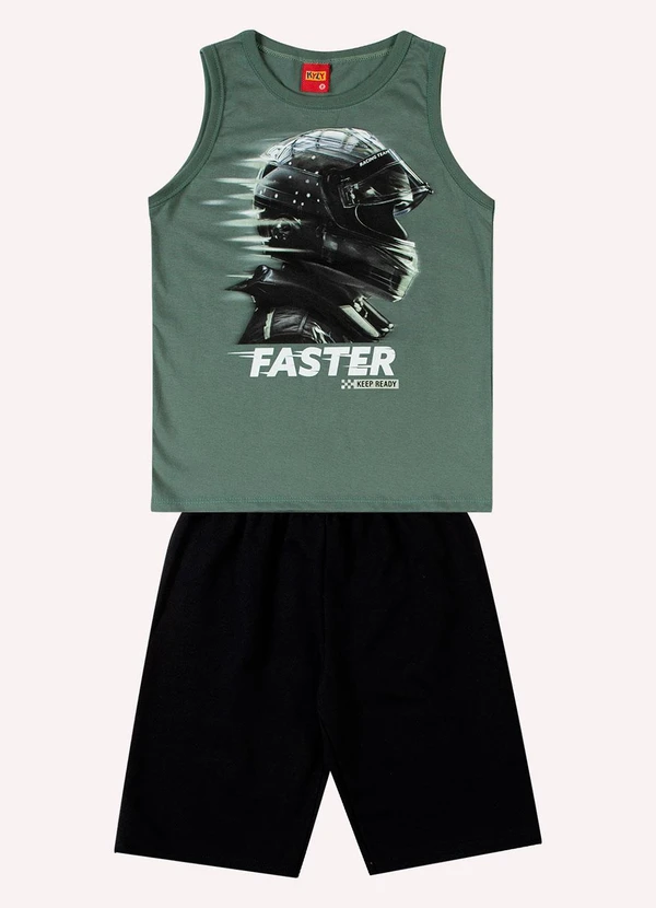 Kyly - Conjunto Infantil Menino Estampa Verde