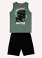 Kyly - Conjunto Infantil Menino Estampa Cinza - variação: Verde