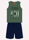 Kyly - Conjunto Infantil Menino Estampa Azul - variação: Verde