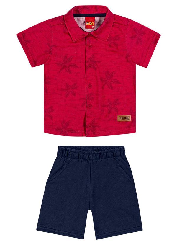 Kyly - Conjunto Infantil Menino Estampa Vermelho