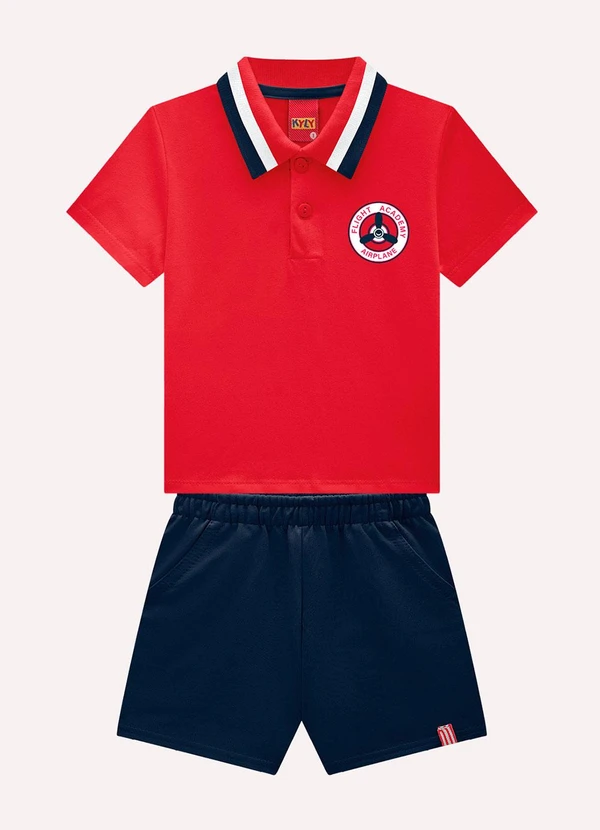 Kyly - Conjunto Infantil Menino Estampa Vermelho 2