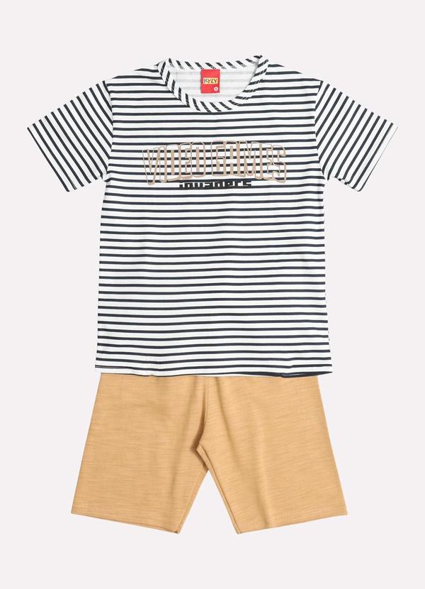 Kyly - Conjunto Infantil Menino Estampado Azul Marinho 2