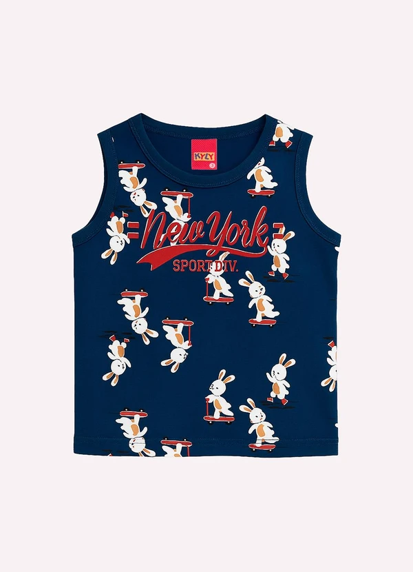 Kyly - Conjunto Infantil Menino Estampado Azul 2