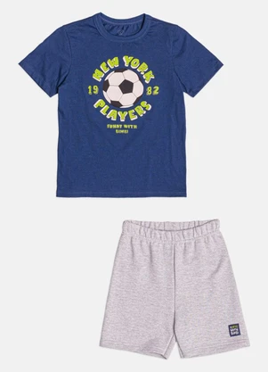 Bimbi - Conjunto Infantil Menino Estampado Azul - BIMBI