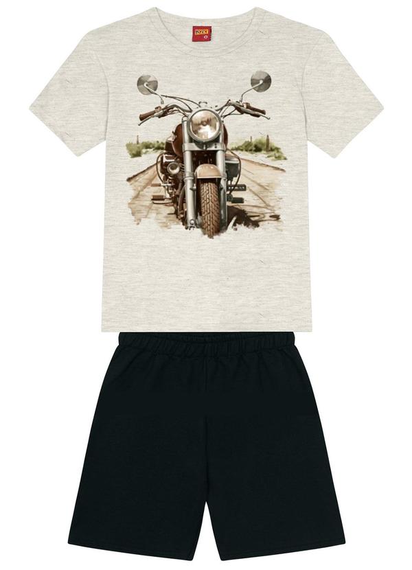 Kyly - Conjunto Infantil Menino Estampado Bege