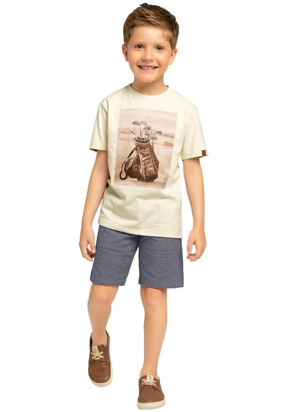 Milon - Conjunto Infantil Menino Estampado Bege