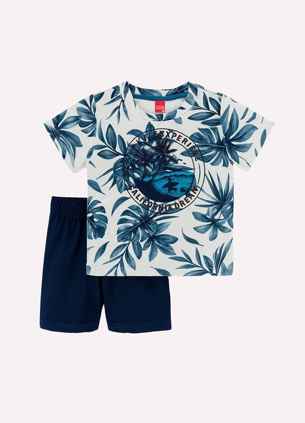 Kyly - Conjunto Infantil Menino Estampado Branco 1