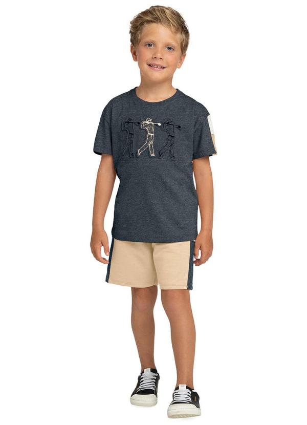 Milon - Conjunto Infantil Menino Estampado Cinza