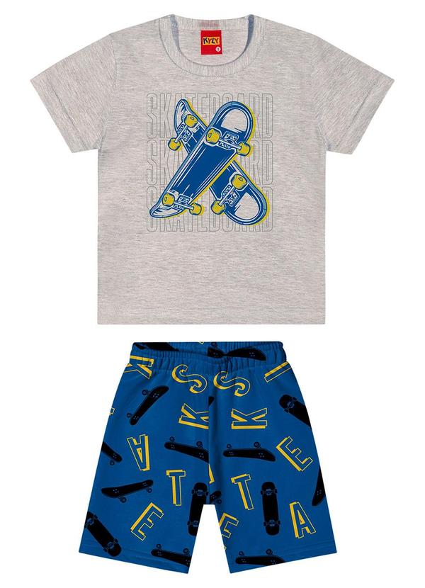 Kyly - Conjunto Infantil Menino Estampado Cinza 1
