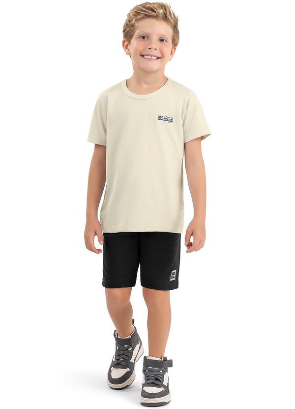 Elian - Conjunto Infantil Menino Estampado Elian Cinza