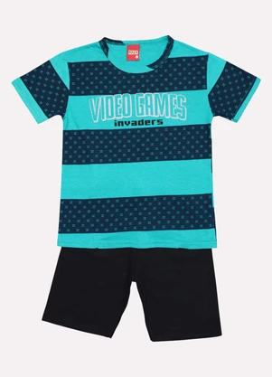 Kyly - Conjunto Infantil Menino Estampado Marrom - KYLY