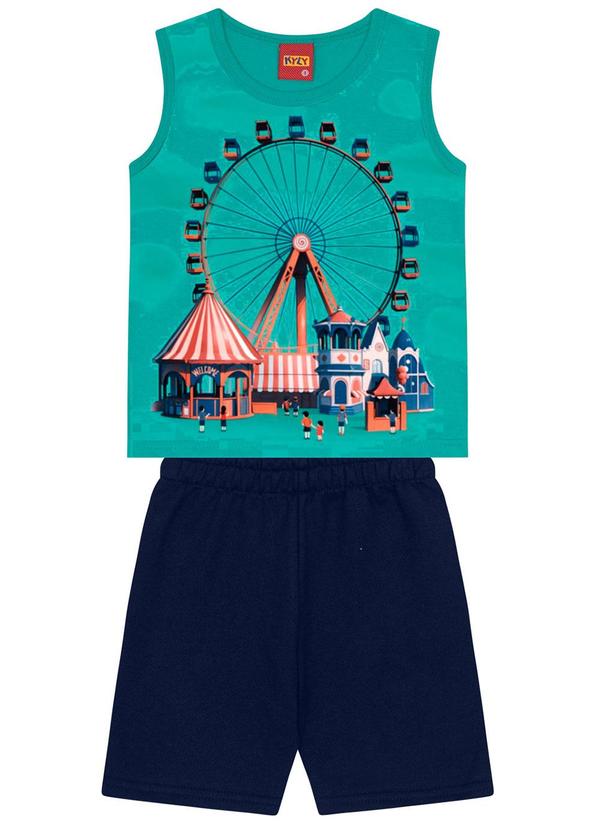 Kyly - Conjunto Infantil Menino Estampado Verde 1