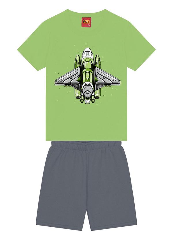 Kyly - Conjunto Infantil Menino Estampado Verde